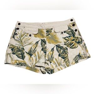 Free People Palm Springs Tropical Combo Denim Shorts NWT Size 31 We The Free